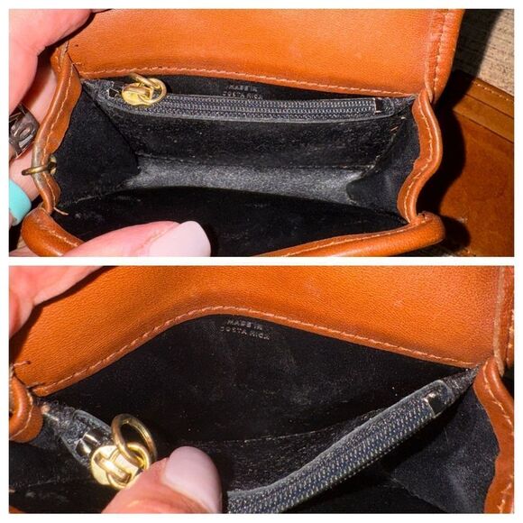 Vintage Coach Multifunction Wallet #7219 British Tan 1990's and card holder - Picture 6 of 13